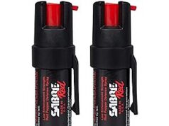 $9.49 – * | 2-Pack 0.67-Oz SABRE RED Compact Pepper Spray (Black) at Amazon 2-Pack 0.67-Oz SABRE RED Compact Pepper Spray (Black)