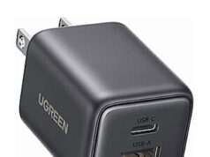 $5.99 – UGREEN 20W GaN Dual-Port (USB-C / USB-A) Wall Charger + Free Shipping w/ Walmart+ or on $35+ UGREEN 20W GaN Dual-Port Wall Charger