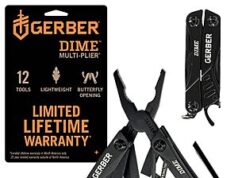 $22.78 – Prime, Gerber Gear Dime 12-in-1 Mini EDC Multitool – Needle Nose Pliers, Pocket Knife, Keychain, Bottle Opener Gerber Gear Dime multitool with keychain