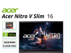 $999.99 – Acer Nitro V16S AI: 16″ QHD+ IPS 180Hz, Ryzen 7 260, RTX 5070, 16GB DDR5, 512GB Gen4 SSD Acer Nitro V16S AI gaming laptop