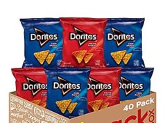 $14.12 – Prime, SnS * | 40-Pack 1oz Doritos Variety Pack (Nacho Cheese & Cool Ranch) at Amazon A 40-pack of Doritos in two flavors: Nacho Cheese and Cool Ranch