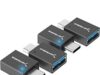 $8.00 – 4-pack SABRENT USB C to USB A 10Gbps Adapters $8 at Amazon with Coupon Code Y3FL5CXI Four Sabrent USB C to USB A adapters in black