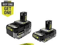 $99.00 – RYOBI ONE+ 18V Lithium-Ion Starter Kit w/ 2.0 Ah Battery, 4.0 Ah Battery & Charger + FREE Select Tool $99 + Free Shipping RYOBI ONE+ Starter Kit with 2.0 Ah Battery, 4.0 Ah Battery & Charger