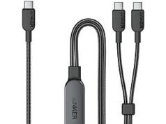 $14.99 – * | Anker 2-in-1 USB-C to 2x USB-C 140W Max Fast Charging Cable at Amazon Anker 2-in-1 USB-C to 2x USB-C cable in black