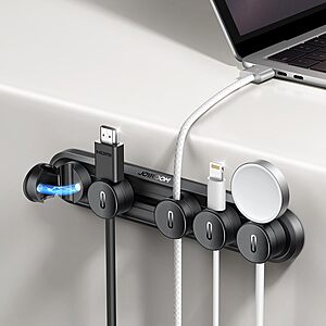 JOYROOM Cord Organizer sale JOYROOM 5-in-1 Magnetic Cord Organizer in black or white
