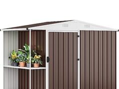 $199.99 – DWVO Outdoor Storage Shed 8x4FT with Rack(45.9″D x 90.9″W x 70.8″H) + Free Shipping at Amazon DWVO Outdoor Storage Shed 8x4FT with Rack