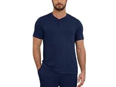 $8.99 – 2-Piece NITAGUT Men’s Lightweight Loungewear Short Sleeve Henley Top & Sleep Short Lounge Set w/ Pockets (Various) + Free Shipping w/ Prime or on $35+ 2-Piece NITAGUT Men’s Lightweight Loungewear Set