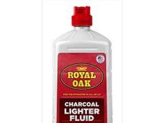 $3.97 – Royal Oak 32oz Charcoal Lighter Fluid at Home Depot Royal Oak 32oz Charcoal Lighter Fluid in a red and yellow bottle