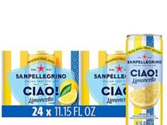$9.75 – Sanpellegrino Ciao Limoncello Flavored Sparkling Water, Italian Sparkling Water, 24Pk — Lowest Price Ever at Amazon with 35% off Coupon Sanpellegrino Ciao Limoncello Sparkling Water, 24pk