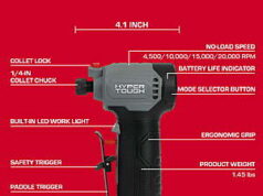 $49.88 – FS Walmart Hyper Tough 12V Brushless Cordless Die Grinder, Battery & Charging Cable 4988 walmart hyper tough product image