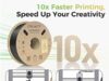 Creality Hyper PLA, Buy 6 get 4 free with 20% eBay Discount Creality Hyper PLA rolls for 3D printing