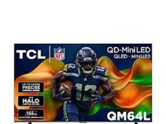 $1,799.99 – TCL Amazon Exclusive 98 Inch Class QM64L Series Mini LED QLED 4K HDR Smart Fire TV – 120Hz-144Hz High Brightness, Dolby Atmos Now $1799.99 TCL Amazon Exclusive 98 Inch Class QM64L Series Smart TV