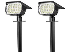 $9.99 – 2-Pack WENATY Solar 46 LED Spotlights Outdoor w/ 3 Modes Now + Free Shipping with Coupon Code KSAMSYWJ WENATY 2-Pack Solar Powered 46 LED Spotlights Outdoor