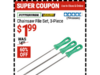 $1.99 – Harbor Freight Coupon – PITTSBURGH Chainsaw File Set, 3-Piece for , 60% off PITTSBURGH Chainsaw File Set on sale at Harbor Freight