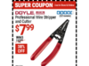 $7.99 – Harbor Freight coupon, DOYLE Professional Wire Stripper and Cutter, , 38% off DOYLE Professional Wire Stripper and Cutter at Harbor Freight with coupon