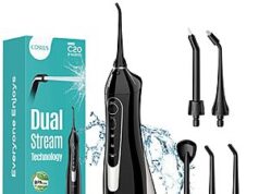 $6.99 – COSLUS 300ml Cordless Portable Rechargeable Water Dental Flosser on Sale for + Free Shipping w/ Prime or on $35+ COSLUS Cordless Portable Rechargeable Water Dental Flosser