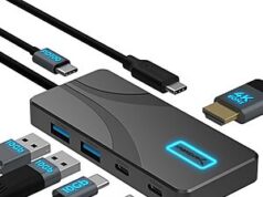 $15.00 – Sabrent 5-Port USB Type-C Hub with 10Gbps, 100W PD & 4K@60Hz for $15 at Amazon Sabrent 5-Port USB Type-C Hub with 10Gbps, 100W PD & 4K@60Hz