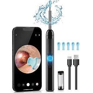 JEGOAT Ear Wax Removal Tool Kit on Amazon JEGOAT Ear Wax Removal Tool Kit with HD Camera and LED Lights