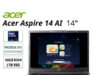 $549.99 – Acer Aspire 14 AI Laptop 14″ WUXGA Core Ultra 7 256V ARC 140V 16GB RAM 1TB SSD Acer Aspire 14 AI Laptop on eBay sale