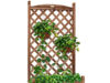 $59.99 – Best Choice Products 48in Mobile Wood Planter Box & Diamond Lattice Trellis, w/ Drainage Holes, Optional Wheels – Walnut Best Choice Products 48in Mobile Wood Planter Box & Diamond Lattice Trellis in Walnut