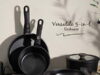 $59.99 – Astercook 20-Piece Pots and Pans Set Astercook 20-Piece Pots and Pans Set in black
