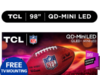 $1,998.00 – TCL 98″ Class QM7K Series QD-Mini LED QLED 4K UHD Smart Google TV (NEW, 2025) – 144Hz, Local Dimming, Audio by Bang & Olufsen – 98QM7K w/ free mounting $1998 FS @ Walmart TCL 98" Class QM7K Series TV with Bang & Olufsen audio