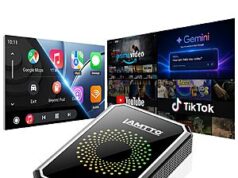 $68.89 – 4-in-1 LAMTTO Wireless CarPlay and Android Auto Adapter with Gemini AI & Streaming Apps + Free Shipping LAMTTO Wireless CarPlay and Android Auto Adapter with Gemini AI