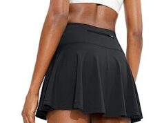 $13.99 – SANTINY Women’s High-Waisted Pleated Tennis Skort w/ 4 Pockets (Various) + Free Shipping w/ Prime or on $35+ SANTINY Women's High-Waisted Pleated Tennis Skort in various colors