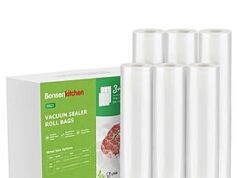 $9.44 – 6-Count Bonsenkitchen Vacuum Sealer Rolls (3x 11″x16′, 3x 8″x16′) + Free Shipping w/ Prime or on $35+ 6-Count Bonsenkitchen Vacuum Sealer Rolls on Amazon