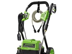 $99.99 – Greenworks 2000-PSI 1.1-GPM Electric Pressure Washer w/ 3 Spray Tips on Sale for at Lowe’s Greenworks electric pressure washer for home use