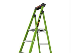 $90.00 – Little Giant MightyLite 5-ft Hi-Viz Fiberglass Stepladder, 300 lb. $90 Little Giant MightyLite Hi-Viz Fiberglass Stepladder