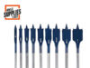 $12.25 – 9-Piece Bosch Daredevil High Carbon Steel Standard Spade Bit Set + Free Shipping 9-Piece Bosch Daredevil High Carbon Steel Standard Spade Bit Set