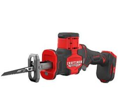 $59.00 – CRAFTSMAN V20 20V Max Brushless Cordless Reciprocating Saw Now $59 at Lowe’s CRAFTSMAN V20 brushless cordless reciprocating saw in orange