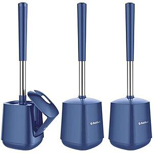SetSail Toilet Brush & Holder deal SetSail 3-pack Toilet Brush & Holder with Self Closing Lid in various colors