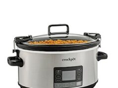 $69.99 – (Prime Exclusive) Crock-Pot 7 Quart Portable Programmable Slow Cooker with Timer and Locking Lid, Stainless Steel + Free Shipping Crock-Pot 7 Quart Portable Programmable Slow Cooker with Timer and Locking Lid, Stainless Steel