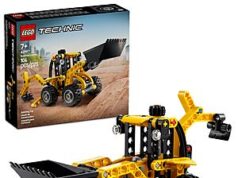 $5.59 – | 104-Pc LEGO Technic Backhoe Loader Construction Building Toy at Amazon LEGO Technic Backhoe Loader construction building toy in yellow and grey