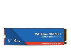 $349.99 – Micro Center Members: WD Blue SN5100 4TB 3D QLC NAND PCIe Gen 4 x4 NVMe M.2 Internal SSD WD Blue SN5100 4TB internal SSD in packaging