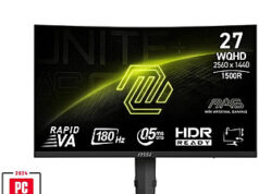 $89.99 – 27″ MSI WQHD 2K 1440P 180HZ AMD FreeSync 0.5ms HDR Curved Gaming Monitor (Refurbish) w/ $30 Mail-in-Rebate + Free Shipping MSI 27'' WQHD 2K 1440P 180Hz AMD FreeSync Curved Gaming Monitor (Refurbished)