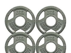 $10.00 – Signature Fitness 2″ Cast Iron Weight Plates Deal at Walmart.com Signature Fitness Cast Iron Weight Plates for Strength Training