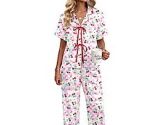 $11.99 – 2-Piece Ekouaer Women’s Satin Short Sleeve Pajama Set w/ Pockets (Various) + Free Shipping w/ Prime or on $35+ 2-Piece Ekouaer Women's Satin Short Sleeve Pajama Set w/ Pockets (Various) + Free Shipping w/ Prime