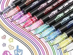 $3.49 – 12-Pack YITHINC Metallic Shimmer Glitter Outline Gel Pens + Free Shipping w/ Prime or on $35+ 12-Pack YITHINC Metallic Shimmer Glitter Outline Gel Pens + Free Shipping w/ Prime or on +