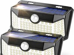 $7.01 – 2-Pack HMCITY 120-LED Motion Sensor Outdoor Solar Lights + Free Shipping w/ Prime or on $35+ 2-Pack HMCITY 120-LED Motion Sensor Outdoor Solar Lights + Free Shipping w/ Prime or on +