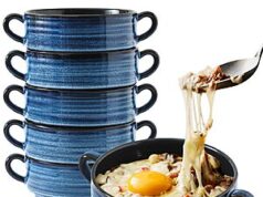 $24.99 – 6-Pack 20-Oz HASENSE French Onion Soup Bowls w/ Handles + Free Shipping w/ Prime or on $35+ 6-Pack 20-Oz HASENSE French Onion Soup Bowls w/ Handles + Free Shipping w/ Prime or on +