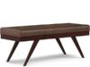 $80.00 – 48″ SIMPLIHOME Chanelle Mid Century Ottoman Bench (Distressed Chestnut Brown) + Free Shipping 48" SIMPLIHOME Chanelle Mid Century Ottoman Bench (Distressed Chestnut Brown) + Free Shipping