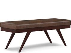 $80.00 – 48″ SIMPLIHOME Chanelle Mid Century Ottoman Bench (Distressed Chestnut Brown) + Free Shipping 48" SIMPLIHOME Chanelle Mid Century Ottoman Bench (Distressed Chestnut Brown) + Free Shipping