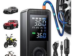 $14.99 – XEITIN 150 PSI Portable Tire Inflator Air Compressor w/ 6000mAh Battery, 12V DC Adapter & LCD Display + Free Shipping w/ Prime or on $35+ XEITIN 150 PSI Portable Tire Inflator Air Compressor w/ 6000mAh Battery, 12V DC Adapter & LCD Displa