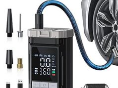 $12.99 – Prime Members: Aneson 150 PSI Cordless Tire Inflator Air Compressor w/ Digital Gauge, Auto Shutoff & LED Light (Black/Grey) + Free Shipping Prime Members: Aneson 150 PSI Cordless Tire Inflator Air Compressor w/ Digital Gauge, Auto Shutoff &