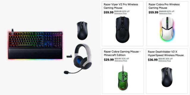 Score a Razer gaming mouse for your battlestation while they’re starting from just (Up to 58% off)