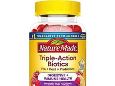 $10.07 – 48-Count Nature Made Triple-Action Biotics Prebiotic Fiber Gummies (Raspberry Lemon) w/ S&S + Free Shipping w/ Prime or on $35+ 48-Count Nature Made Triple-Action Biotics Prebiotic Fiber Gummies (Raspberry Lemon) w/ S&S + Free