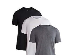 $2.53 – George Men’s Classic Fit 3-Pack Crewneck Tee with Short Sleeves S George Men's Classic Fit 3-Pack Crewneck Tee with Short Sleeves S